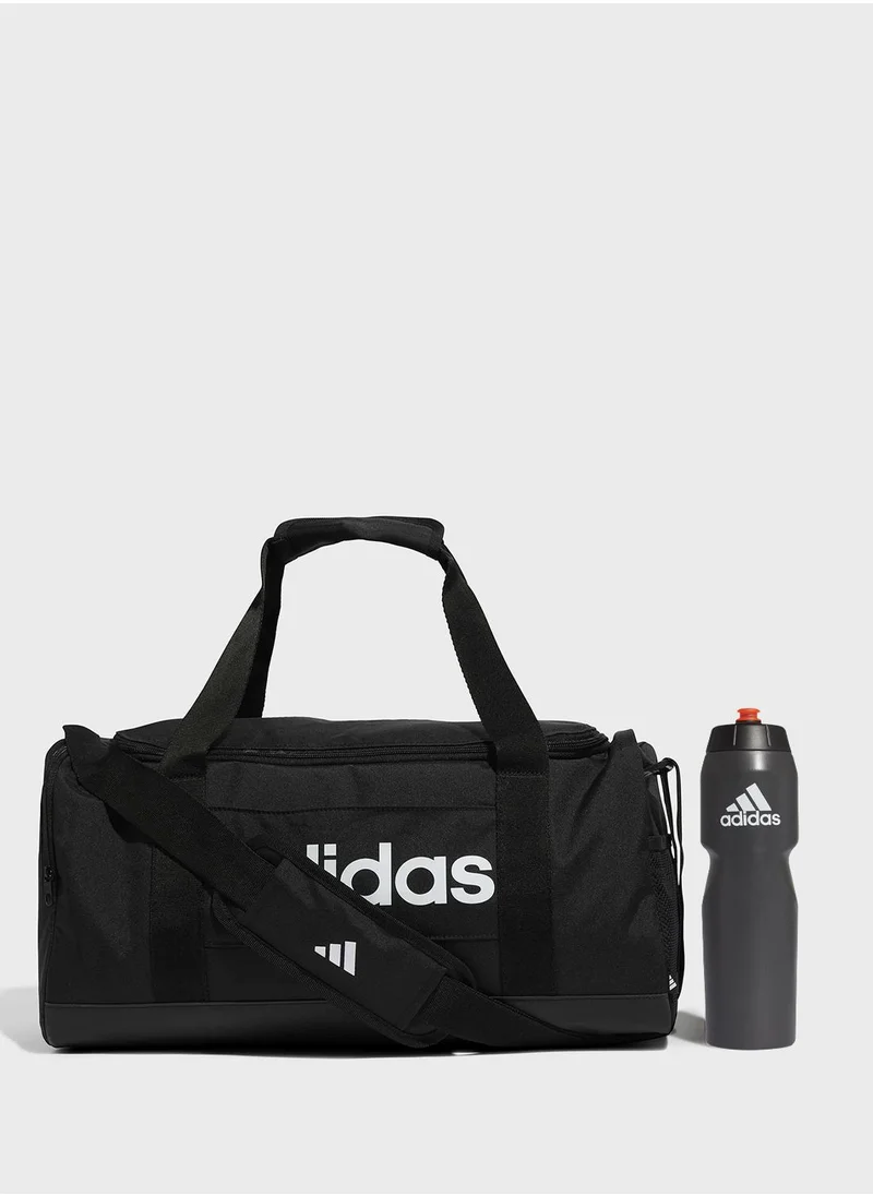 Adidas Linear Small Duffel Bag with water bottle 750ml