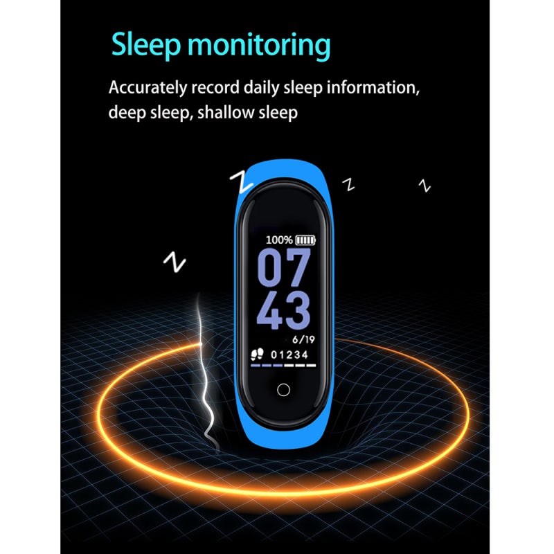 Fitness Watch: 0.96in High Definition Display Screen - Real Time Heart Rate Blood Pressure Monitor, Wrist Wake Smart Tracker for Android IOS Compatible Daily Fitness Health Tracking - Image 2
