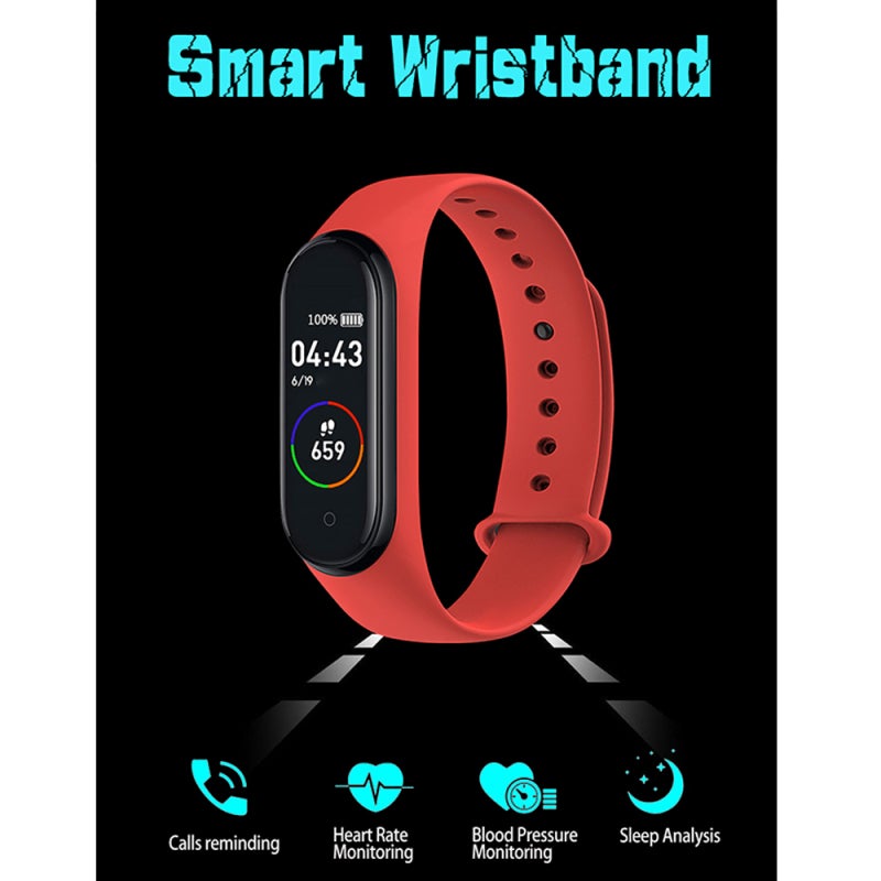 Fitness Watch: 0.96in High Definition Display Screen - Real Time Heart Rate Blood Pressure Monitor, Wrist Wake Smart Tracker for Android IOS Compatible Daily Fitness Health Tracking - Image 4