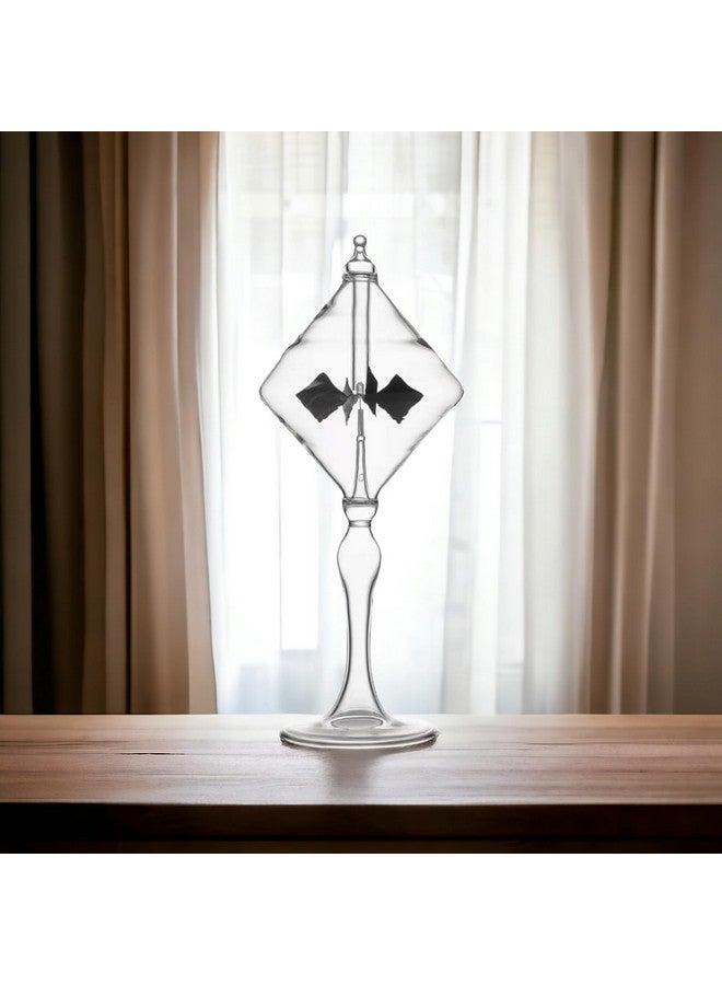 DORAMI Spaceship Solar Power Radiometer Sun Light Energy Spinning Vanes Glass Windmill Gift Home Desk Decoration - Image 5