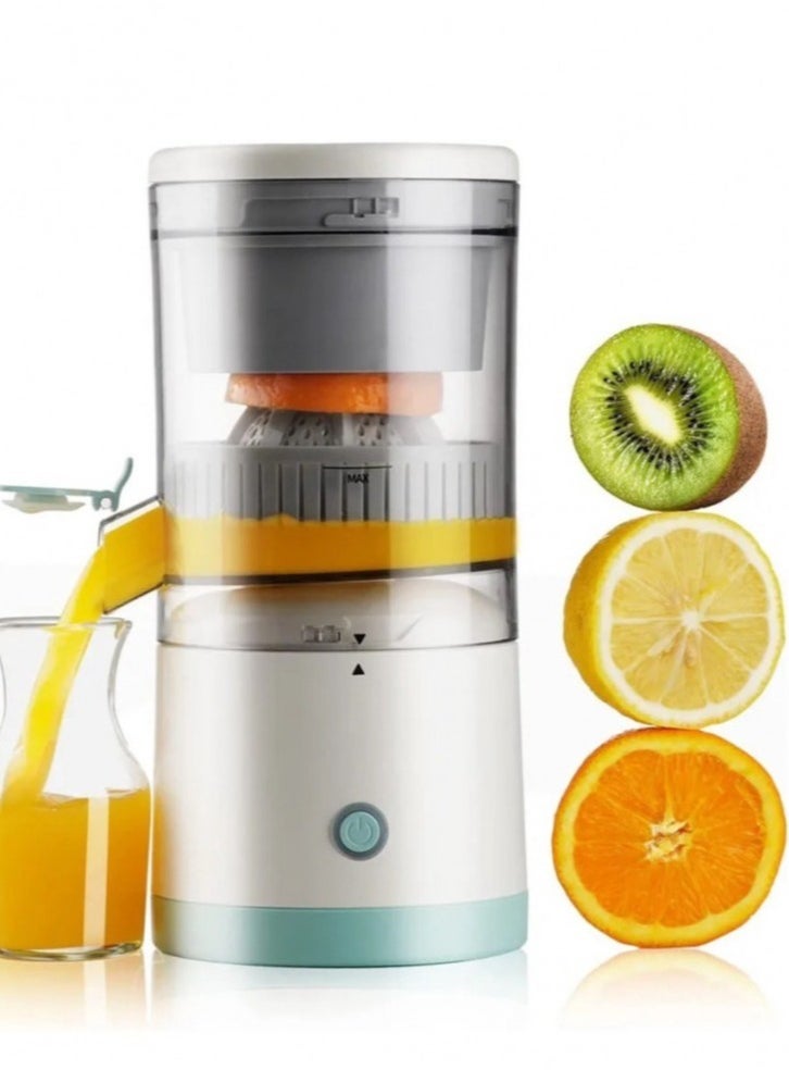 Electric Citrus Juicer, Hands-Free Portable USB Charging Powerful Electric Juicer Cordless Fruit Juicer, Multi functional 1-Button Easy Press Lemon Orange Squeezer Machine for Kitchen
