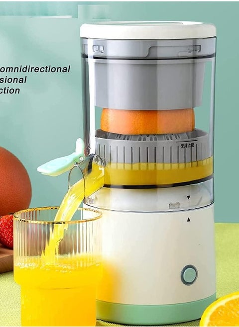 Electric Citrus Juicer, Hands-Free Portable USB Charging Powerful Electric Juicer Cordless Fruit Juicer, Multi functional 1-Button Easy Press Lemon Orange Squeezer Machine for Kitchen