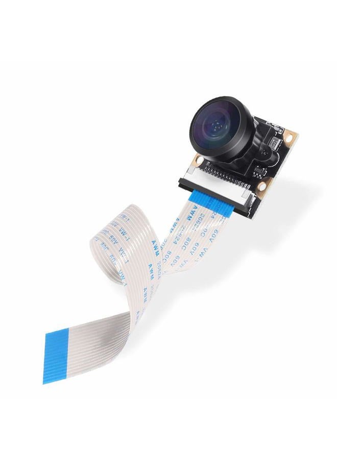 Dorhea Raspberry Pi 3 Model b+ Camera Webcam 222 FoV Fisheye Wide Angle Degree 5 Megapixel 1080p OV5647 Camera Video Module for Raspberry Pi Model 3 A/B/B+, Pi 2 and Raspberry Pi 3,3 B+ - Image 4