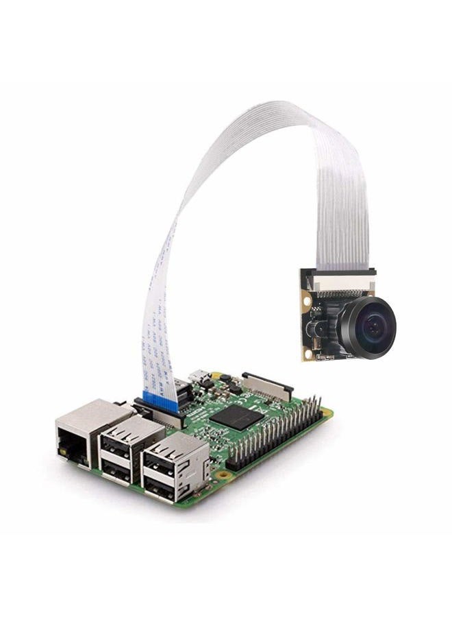 Dorhea Raspberry Pi 3 Model b+ Camera Webcam 222 FoV Fisheye Wide Angle Degree 5 Megapixel 1080p OV5647 Camera Video Module for Raspberry Pi Model 3 A/B/B+, Pi 2 and Raspberry Pi 3,3 B+ - Image 5