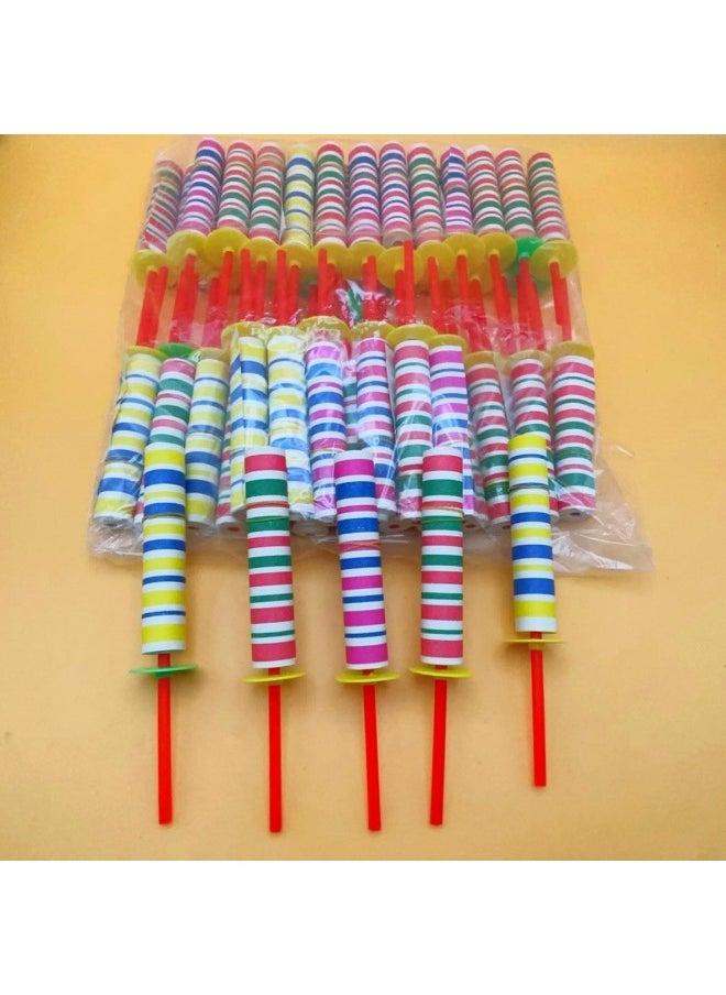 Classic Nostalgic Children's Whole-person Telescopic Swing Stick Toy Magic Magic Stick Scary Swing Stick Paper Roll Stick Hot Sale Toy-Color:Magic Speed Swing Stick Small Size About 1.2 M (50/pack Single Price)  - Image 5
