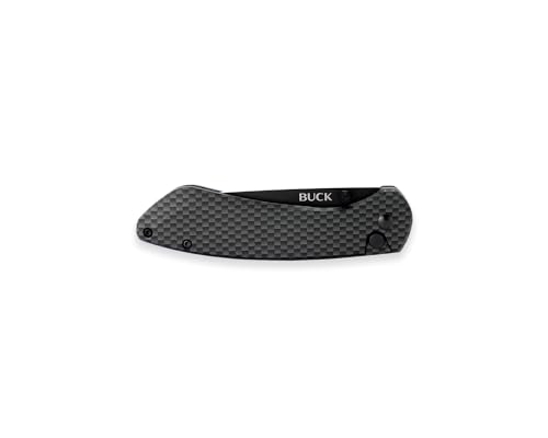 Buck Knives 744 Sovereign Button Lock Pocket Knife, Carbon Fiber - Image 5