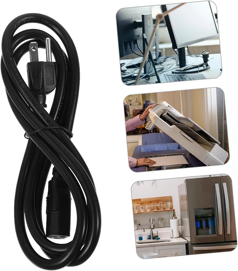استبدال سلك الطاقة ذو الشق لمصباح التلفزيون سلك تمديد طويل مقبس أمريكي - Image 5