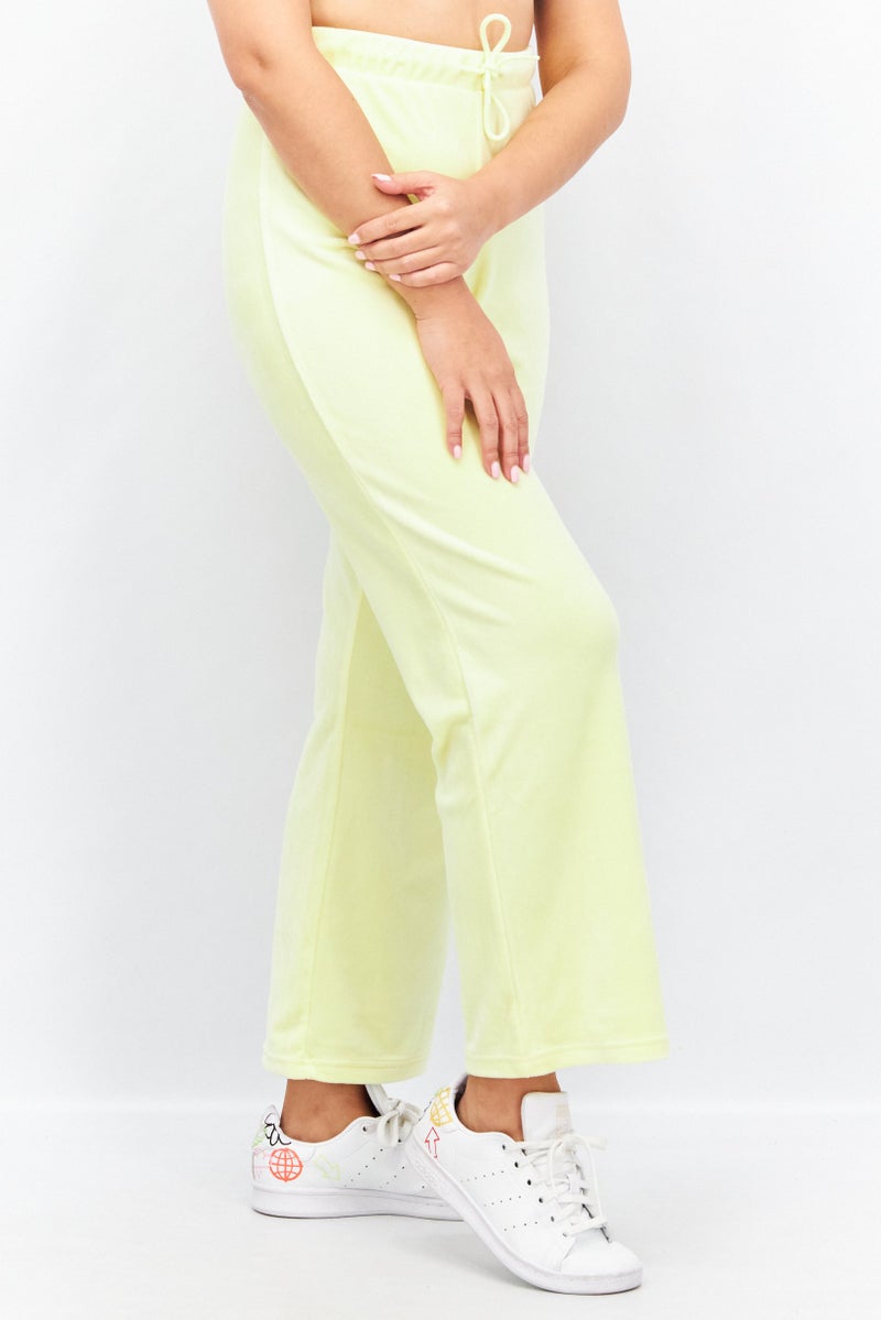 MONKI Women Regular Fit Drawstring Pants, Yellow - Image 2