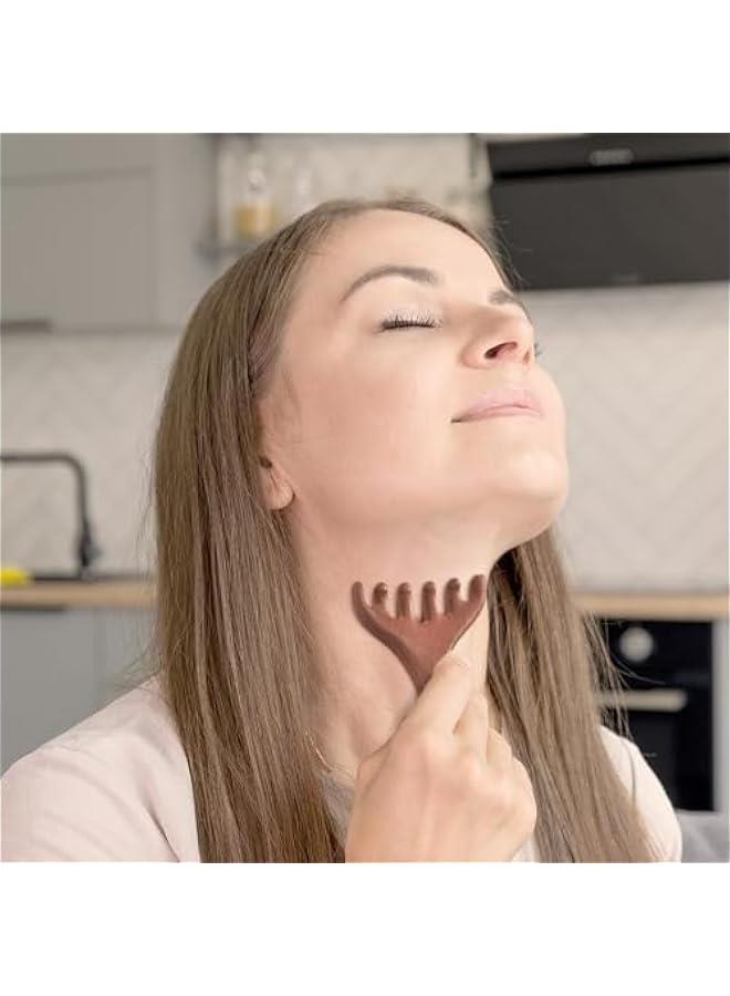 إسكدنيا 2PCS Six-Claw Fishtail Massage Comb Manual Scalp Massager,Six Touch Therapy Comb Massager Tool for Scalp Eye Facial Neck Shoulder, Gua Sha Comb for Men Women (2PC) - Image 3