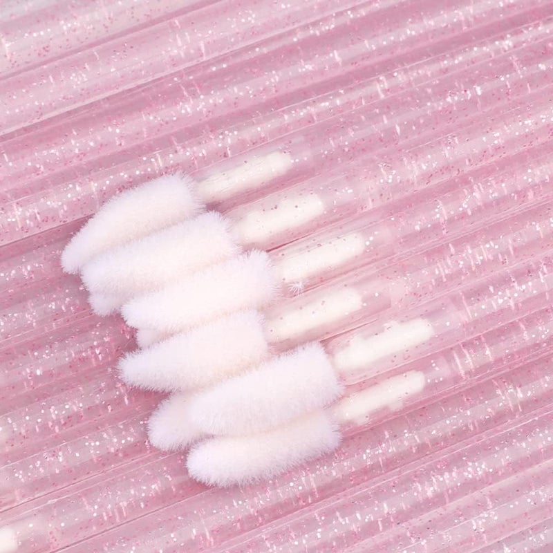 g2plus 300PCS Glitter Crystal Lip Brush, Disposable Lip Brushes Lip Gloss Applicators Lipstick Gloss Wands Applicator Perfect Makeup Tool Kits (Multi-colored) - Image 3