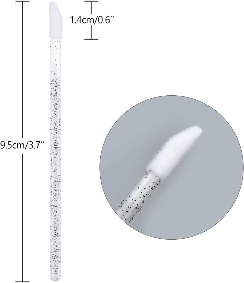 g2plus 300PCS Glitter Crystal Lip Brush, Disposable Lip Brushes Lip Gloss Applicators Lipstick Gloss Wands Applicator Perfect Makeup Tool Kits (Multi-colored) - Image 2