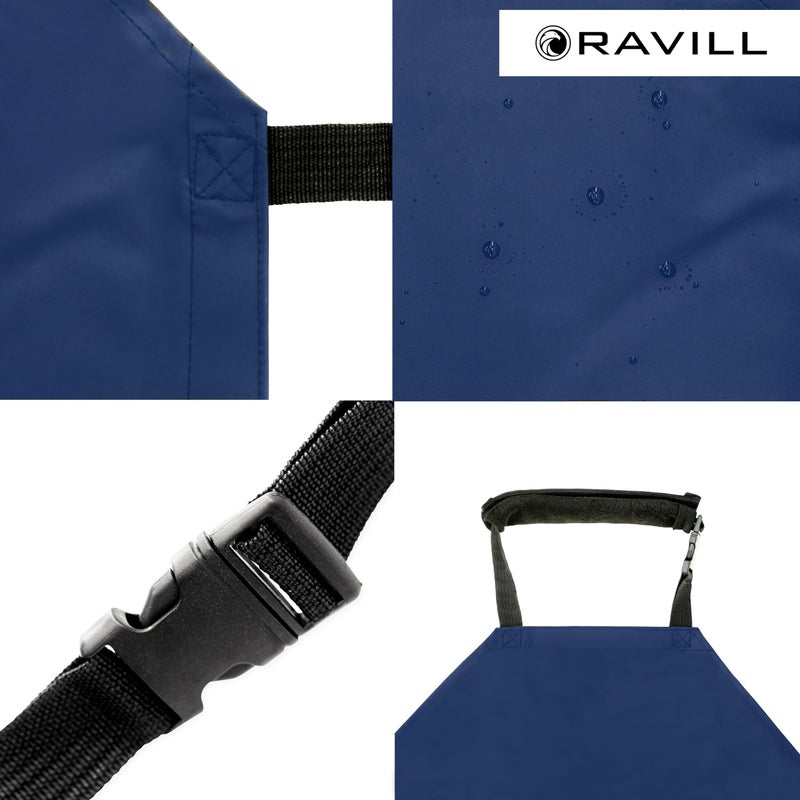 Ravill Waterproof Apron For Men and Women - Blue - 35" Multi Purpose Work Aprons for Dishwashing, Dog Grooming, Cleaning - Heavy Duty Plastic Dishwasher Apron - Perfect Water Resistant Kitchen Apron - Image 5