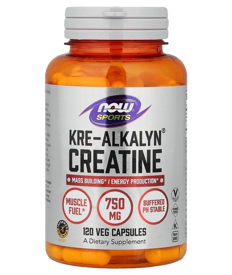 now Sports Kre-Alkalyn Creatine 750 mg 120 Capsules
