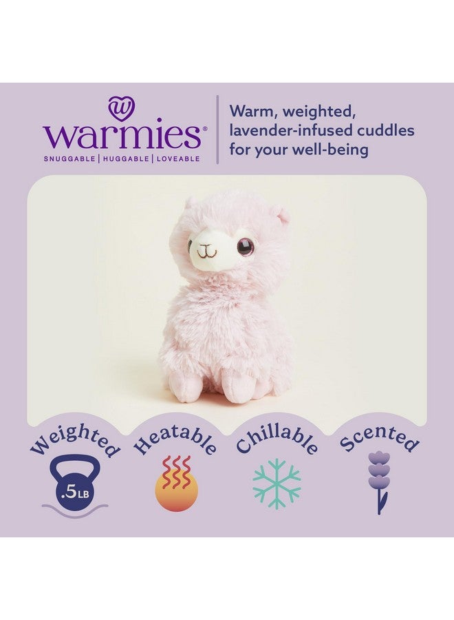 Warmies warmies Junior Microwavable & Weighted Stuffed Animals, Pink Llama - Heated Stuffed Animal Plushie for Warmth & Comfort - Cute Soft Plush Toys for Adults & Children (Boys, Girls, Babies & Toddlers)  - Image 2