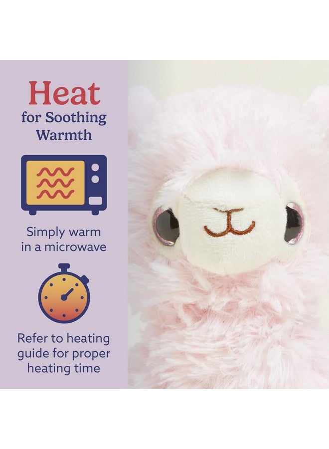 Warmies warmies Junior Microwavable & Weighted Stuffed Animals, Pink Llama - Heated Stuffed Animal Plushie for Warmth & Comfort - Cute Soft Plush Toys for Adults & Children (Boys, Girls, Babies & Toddlers)  - Image 4