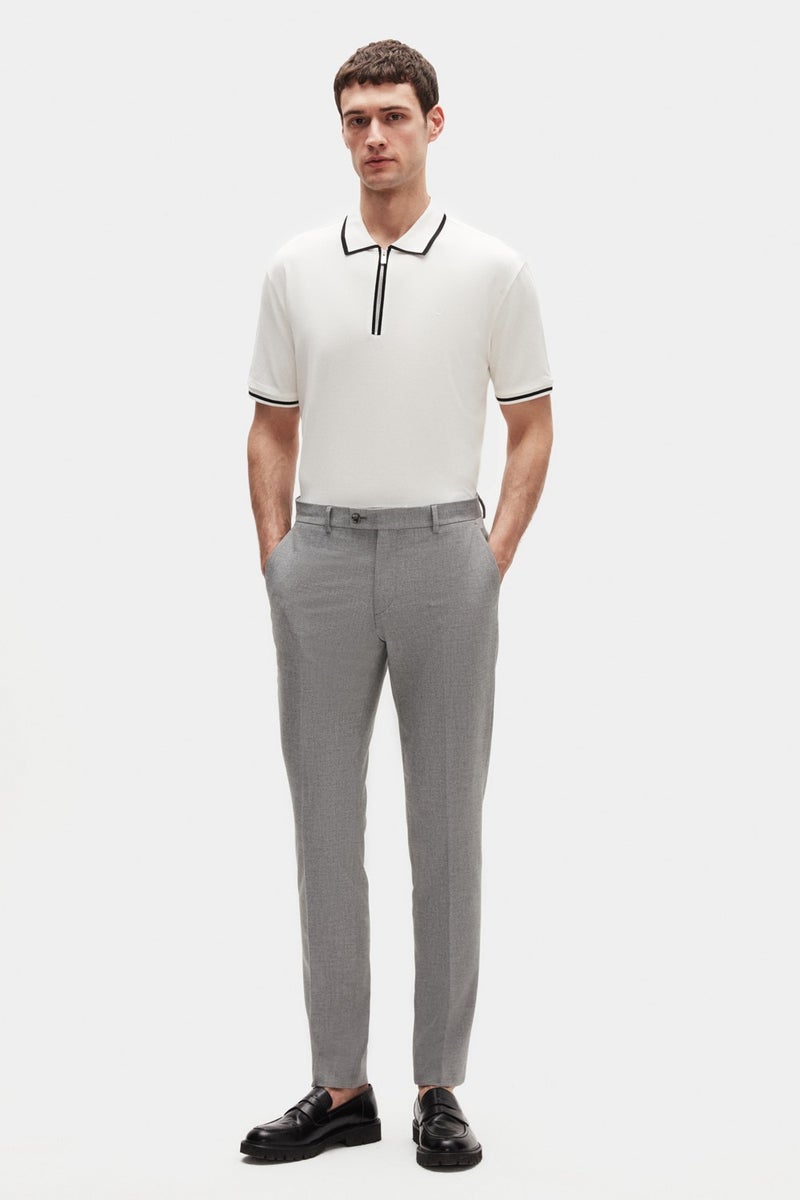 D'S DAMAT Regular Fit Ecru Plain T-Shirt 4HC142991002M - Image 4