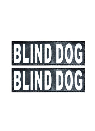 Doggie Stylz Set of 2 Reflective Blind Dog Removable Patches with Hook Backing for Working Dog Harnesses & Vests. Durable and Interchangeable - Comes in 3 Sizes Small, Medium and Large - pzsku/Z94167B067EDFB6B74B93Z/45/_/1736426837/8470b3d3-5183-4d3c-bdb2-c19cace3a506