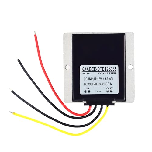 KAABEE 24V 12V to 36V Step Up Converter DC-DC Regulator Boost Power Supply Input(9V-30V) Waterproof Module Transformer for GolfCart Motor Car Truck Vehicle Boat Solar E-Bike (8A-288W) - Image 2