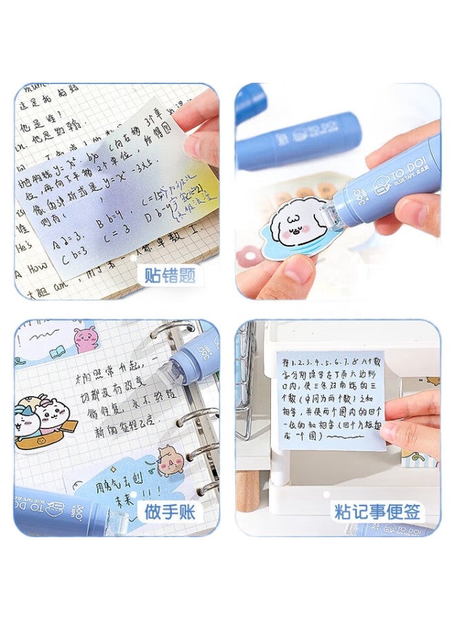 Changli Gradient Push Dot Glue With Replaceable Core High Appearance Value Children'S Handmade Large Capacity Hand Account Tape Primary School Students Use Error Sticking Glue Pen Strong Point Double- - Image 3