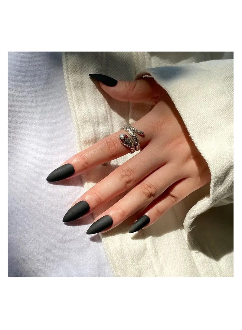 مجموعة أظافر أكريليك قابلة لإعادة الاستخدام مع شريط مزدوج وغراء متضمن - Image 1