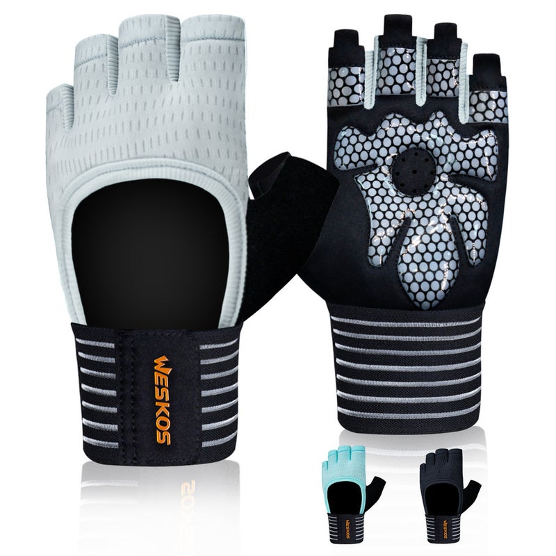 Sports Gloves With Air Cushion Anti Slip Wear Resistant Protection For Fitness Cycling And Outdoor Activities - Image 1
