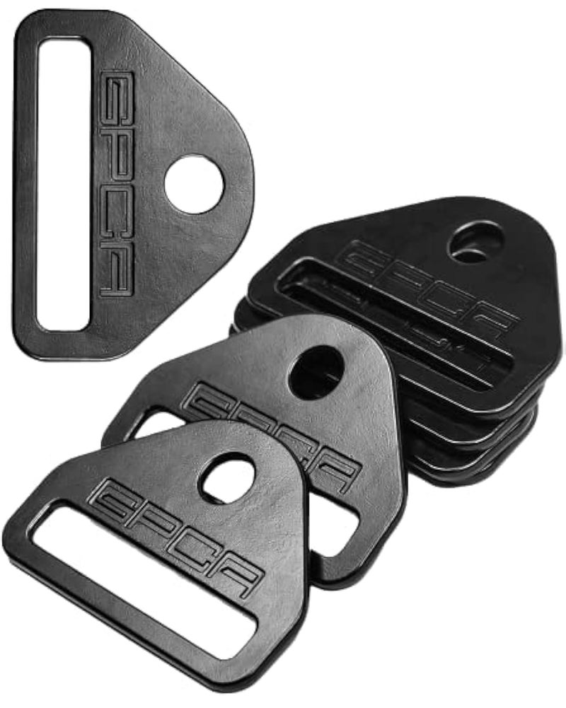 GPCA - Tie Down Metal D-Plates/D-Buckles, Easy-to-Install Truck Tie Downs, Compatible with Cargo Cover Mounts, Heavy-Duty Jeep Wrangler Accessories for 4xe, JL, JT, JK, TJ and More, 3mm, 6 Packs - Image 1