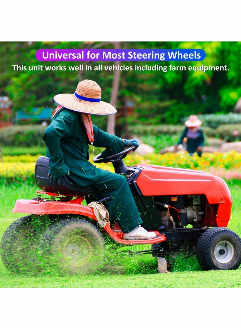 SYOSI Steering Wheel Knob Spinners, 360 Degrees Rotation Spinner for with Silicone Surface and Metal Bearings Driving Turning Cars Trucks (2 Pack Black ) - Image 5