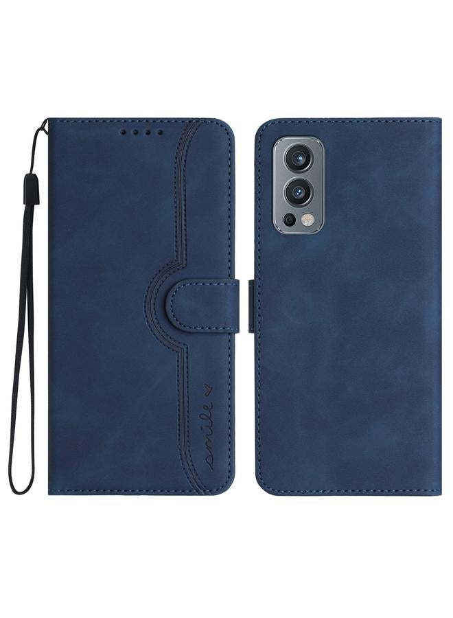 اس-توب جراب لهاتف OnePlus Nord 2 5G مصنوع من الجلد بتصميم على شكل قلب - Image 1