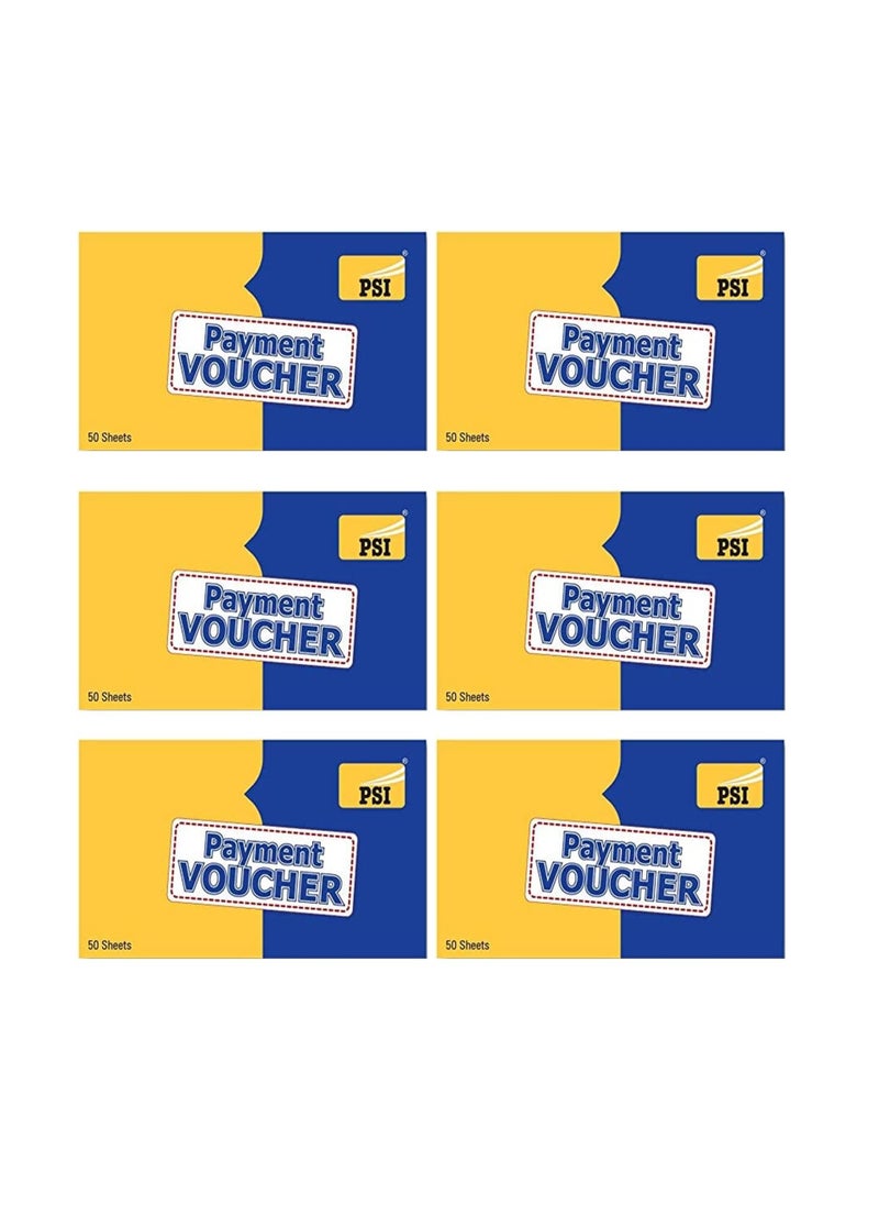 Psi - 6-Piece Payment Voucher Books 50 Sheets - Image 1