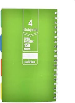 Generic Wire notebook with luxurious design, hard cover, 150 sheets, 4 dividers, NO:015 B5 PP 