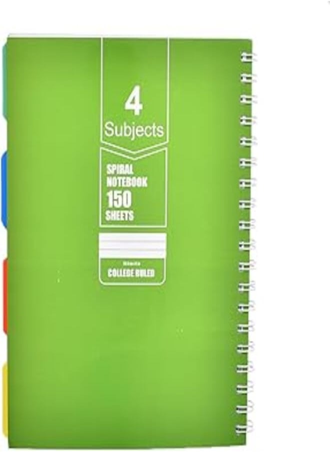 Generic - Wire notebook with luxurious design, hard cover, 150 sheets, 4 dividers, NO:015 B5 PP - Image 1