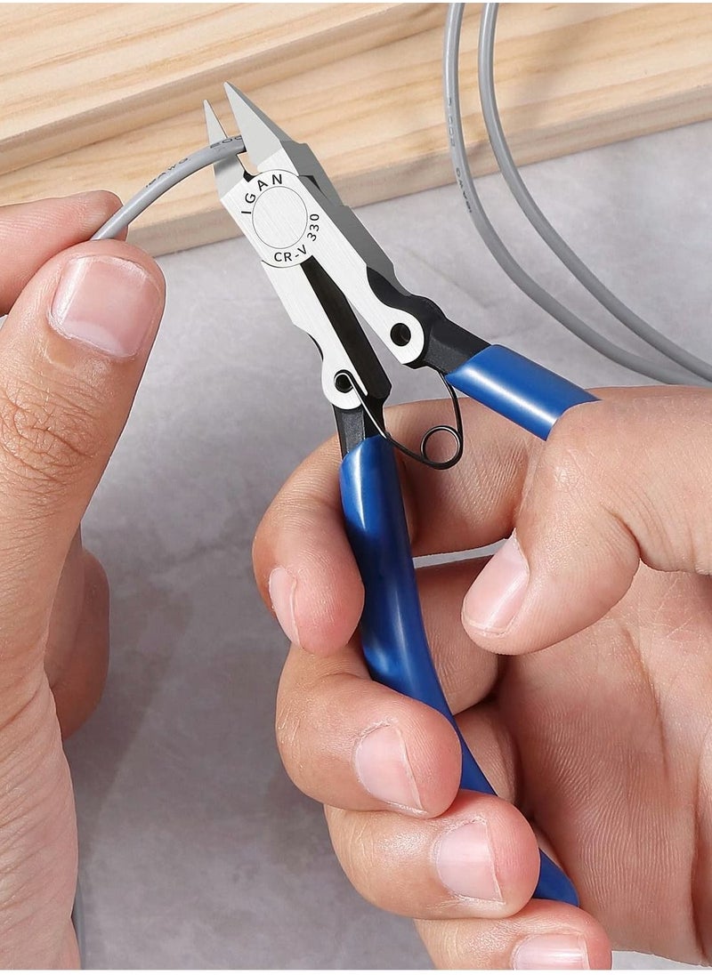 Excefore - Wire Flush Cutters, Model Sprue Wire Clippers for Crafting - Image 1