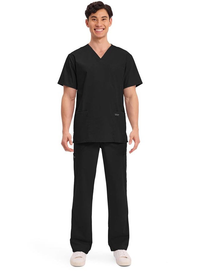 Cherokee Workwear Professionals WW695 Men's V-Neck Solid Scrub Top - Image 5