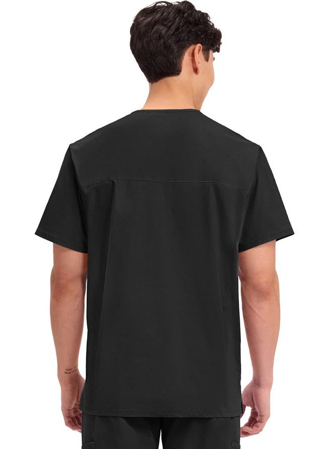 Cherokee Workwear Professionals WW695 Men's V-Neck Solid Scrub Top - Image 3