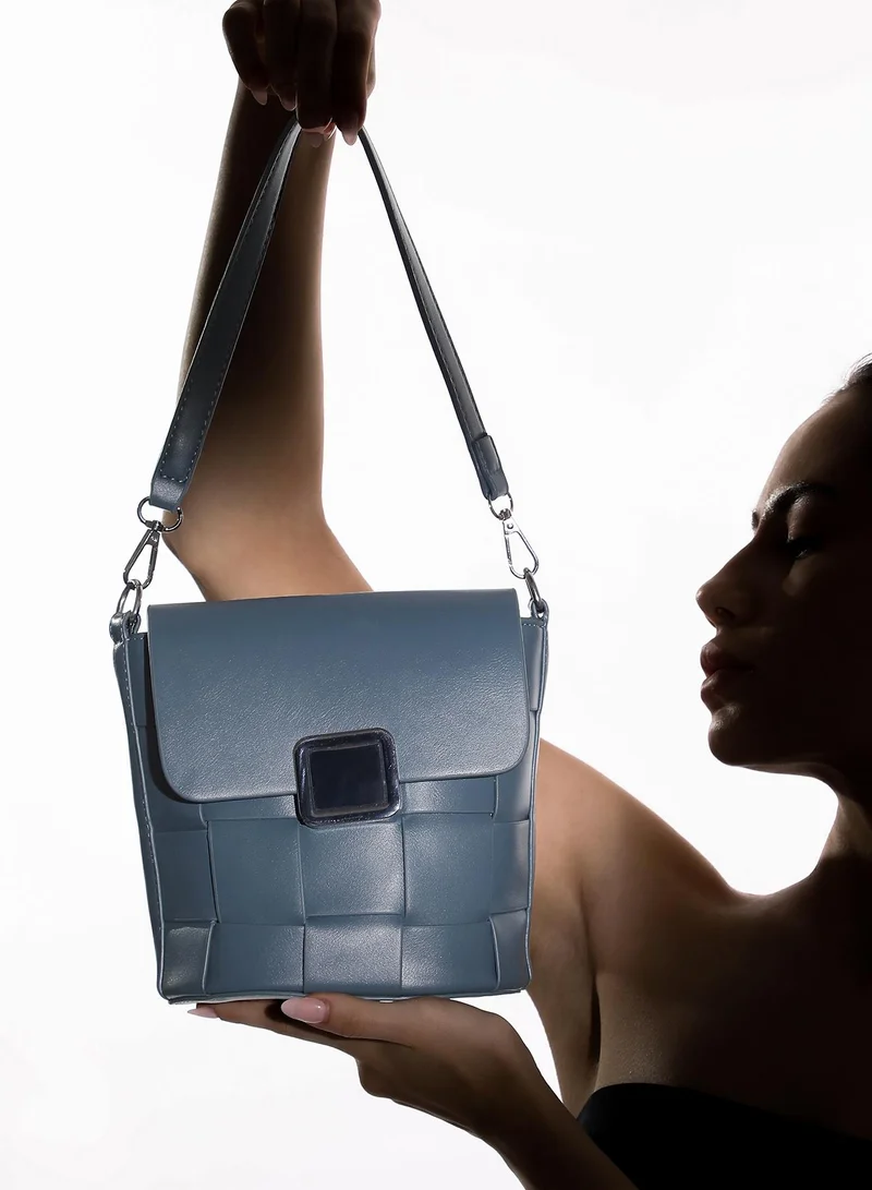 Haute Sauce  Woven Flap Shoulder Bag for Women | Best Price UAE