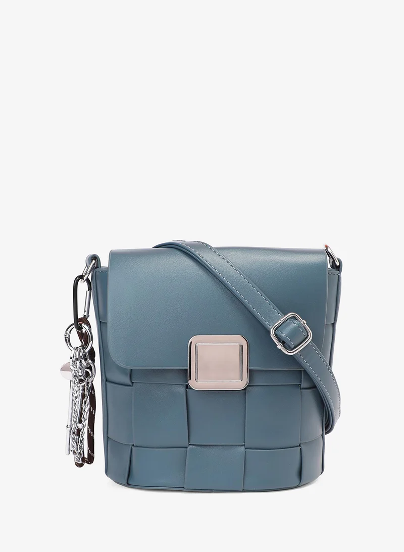 Haute Sauce  Woven Flap Shoulder Bag for Women | Best Price UAE