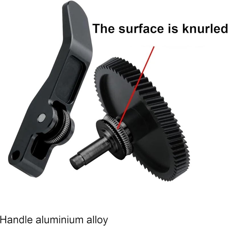 مجموعة ترس البثق الأسود بمقبض ألمنيوم وطلاء نانوي من الفولاد المقسى لرأس البثق المخبري - Image 4