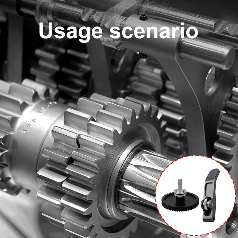 مجموعة ترس البثق الأسود بمقبض ألمنيوم وطلاء نانوي من الفولاد المقسى لرأس البثق المخبري - Image 3