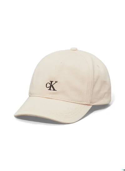 Calvin Klein Jeans Kids'  Cotton Monogram Cap - Cotton, Grey