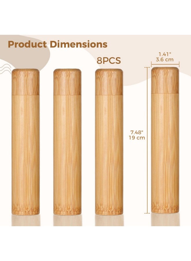 COSYOO Bamboo Scattering Urn Set, 8 PCS Small Bamboo Scattering Urns for Human Ashes, Cremation Ashes Tube Urns for Dog Cat Pet Ashes, Scattering Your Loved One’s Ashes in Your Favorite Place - Image 5