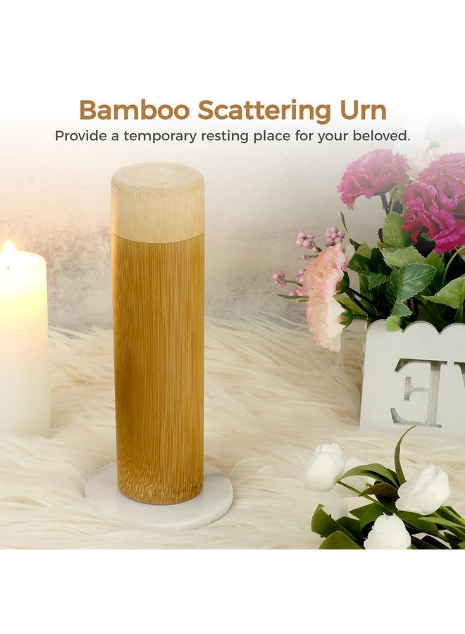 COSYOO Bamboo Scattering Urn Set, 8 PCS Small Bamboo Scattering Urns for Human Ashes, Cremation Ashes Tube Urns for Dog Cat Pet Ashes, Scattering Your Loved One’s Ashes in Your Favorite Place - Image 2