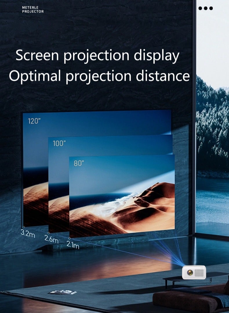Projector 4K ultra-high-definition home living room wall-mounted home theater hotel office teaching projector  - Image 3