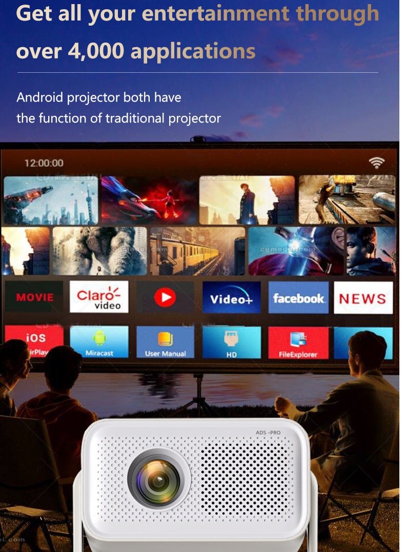 Projector 4K ultra-high-definition home living room wall-mounted home theater hotel office teaching projector  - Image 5