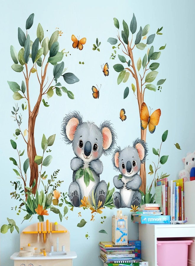 LiveGallery 2 Sheets of 12x 24inch Cartoon Tree Wall Decals 3D Peel and Stick Animals Wall Decals DIY Koala, Monkey Birds Foxs Decor, for Kids Room, Nursery, Classroom, Bedroom Party Decor (b) - Image 5