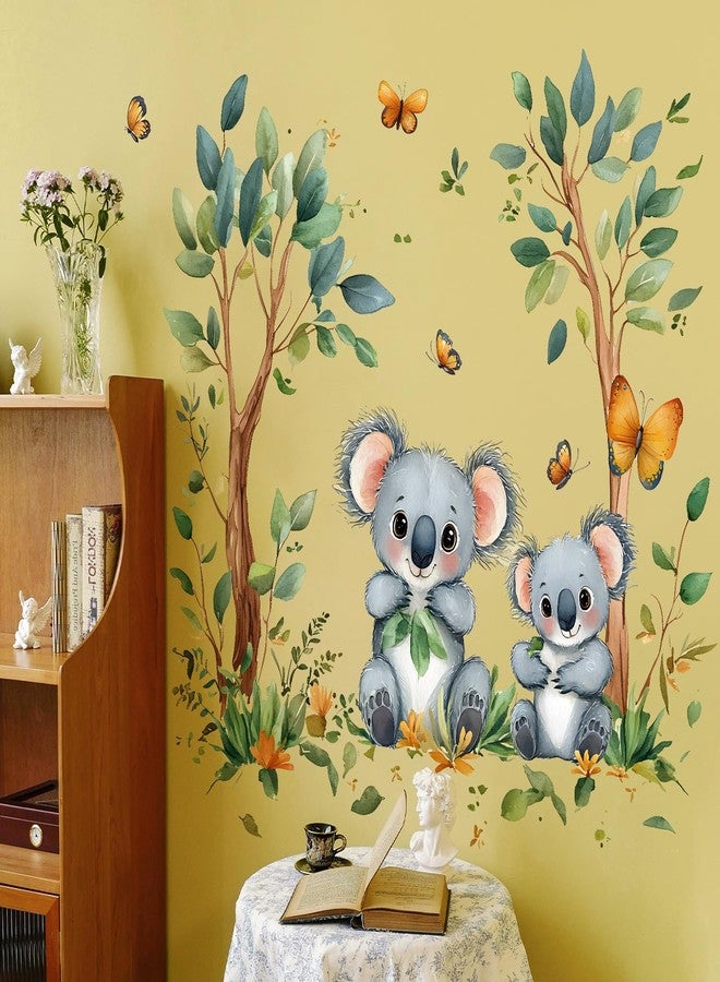 LiveGallery 2 Sheets of 12x 24inch Cartoon Tree Wall Decals 3D Peel and Stick Animals Wall Decals DIY Koala, Monkey Birds Foxs Decor, for Kids Room, Nursery, Classroom, Bedroom Party Decor (b) - Image 4