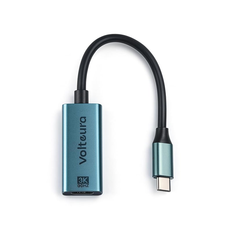 VOLTAURA 8K USB-C to DisplayPort Adapter - High-Resolution 8K Video Output, Plug & Play, Compatible with USB-C Laptops, Tablets, Smartphones to DisplayPort Monitors, TVs, Projectors & More - Image 2
