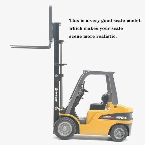 Ailejia Forklift Trucks Toy Alloy Fork Truck Models Warehouse Construction Truck Vehicle Model Engineering Car Toy Boy Gift (Forklift) - Image 4