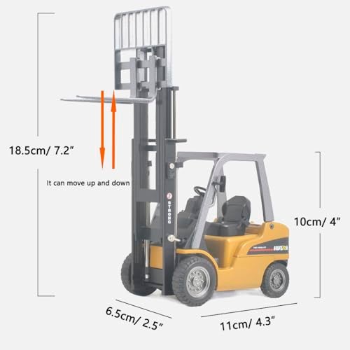 Ailejia Forklift Trucks Toy Alloy Fork Truck Models Warehouse Construction Truck Vehicle Model Engineering Car Toy Boy Gift (Forklift) - Image 3