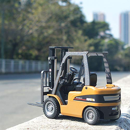Ailejia Forklift Trucks Toy Alloy Fork Truck Models Warehouse Construction Truck Vehicle Model Engineering Car Toy Boy Gift (Forklift) - Image 5