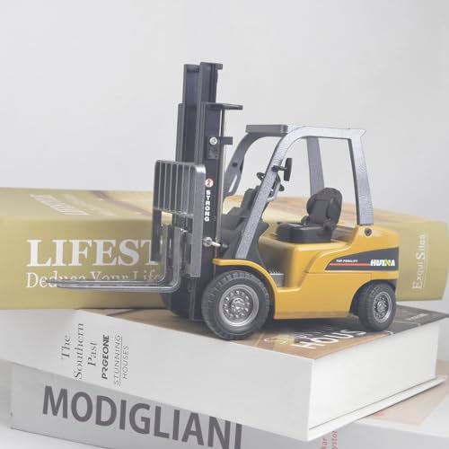 Ailejia Forklift Trucks Toy Alloy Fork Truck Models Warehouse Construction Truck Vehicle Model Engineering Car Toy Boy Gift (Forklift) - Image 2